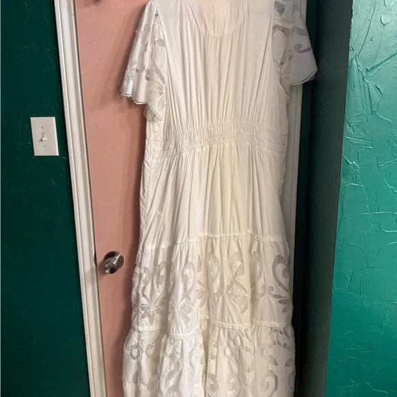 Anthropologie White Maxi Dress - Picture 3 of 6